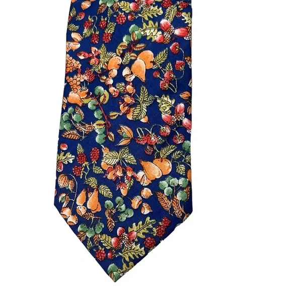 NWT, Vintage Banana Republic Safari & Travel Clothing Co Men's Cotton Floral Tie - Picture 7 of 13